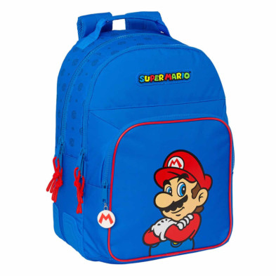 Imagen mochila doble super mario play 42cm adaptable