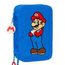 Imagen plumier triple super mario play 36 piezas