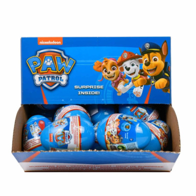 Imagen huevo sorpresa paw patrol display 24 unidades