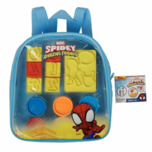 Imagen mochila manualidades spiderman azul plastilina y m