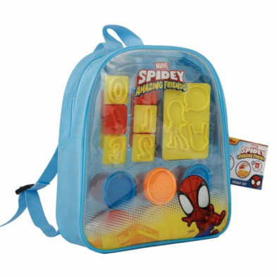 imagen 1 de mochila manualidades spiderman azul plastilina y m