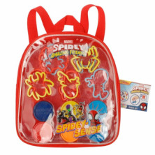 Imagen mochila manualidades spiderman roja plastilina y m