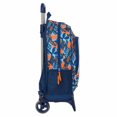 imagen 2 de mochila con carro hot wheels speed club 42cm