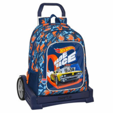 Imagen mochila con carro hot wheels speed club 42cm