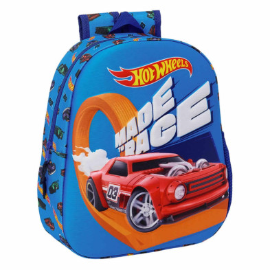 Imagen mochila 3d hot wheels 33cm