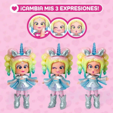 imagen 3 de muñeca con unicornio kookyloos rainbow unicorn