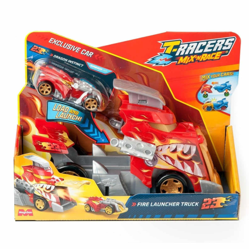 Imagen camión lanzador t-racers fire launcher truck