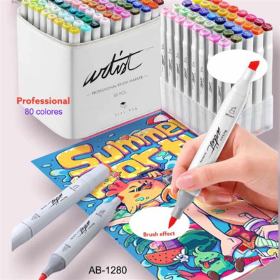 imagen 1 de estuche rotuladores canvas luxe preofessional 80co