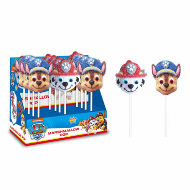 imagen 2 de piruleta marshmallow paw patrol 20grs estuche 12u