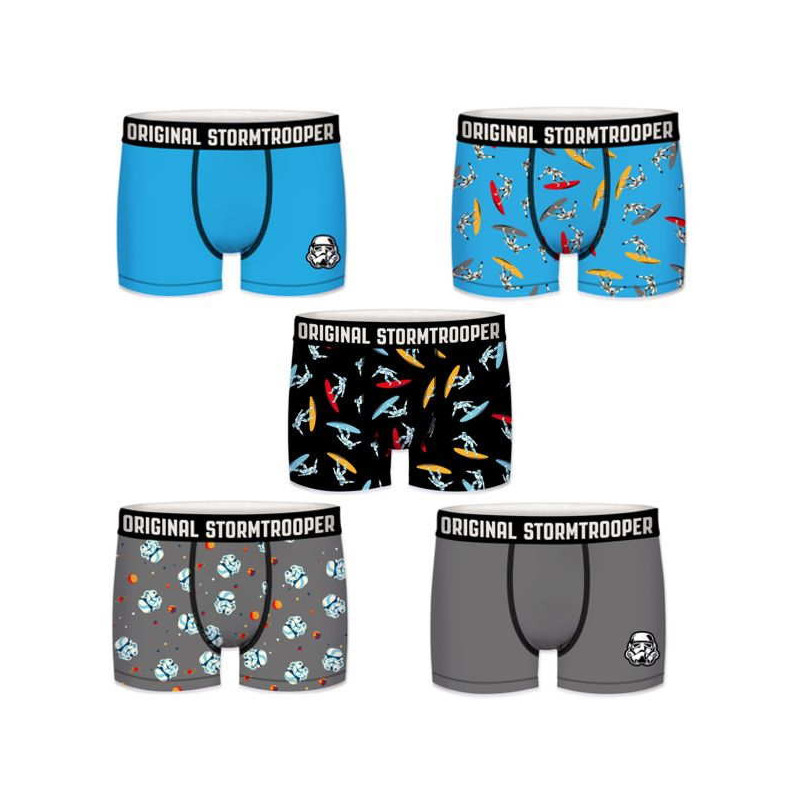 Imagen PACK 5 CALZONCILLOS NIÑO STORMTROOPER T 6/8 Imagen PACK 5 CALZONCILLOS NIÑO STORMTROOPER T 6/8