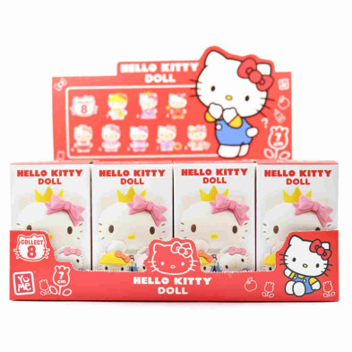imagen 2 de figura sorpresa coleccionable de hello kitty 7cm