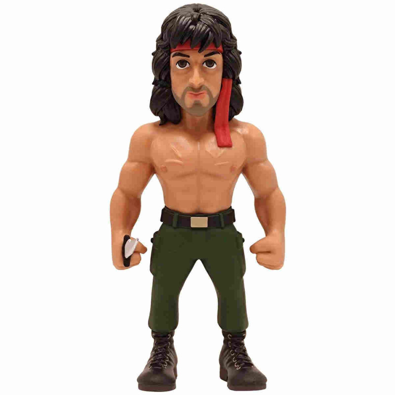 Imagen figura minix de rambo con bandana de 12 cm