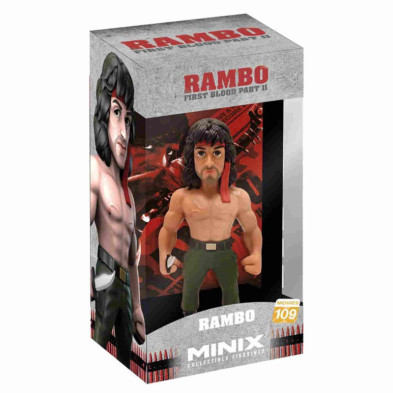 imagen 4 de figura minix de rambo con bandana de 12 cm