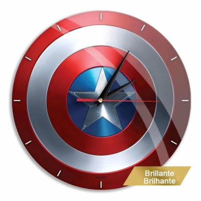 Imagen reloj de pared capitán américa Imagen reloj de pared capitán américa