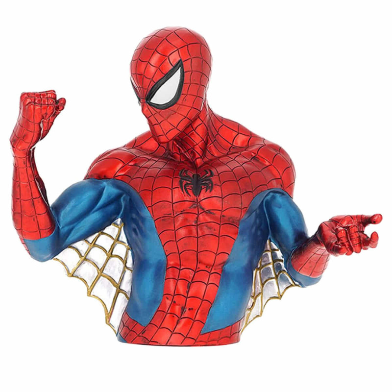 Imagen hucha busto spiderman 20cm Imagen hucha busto spiderman 20cm