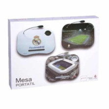 imagen 2 de mesa portatil c/luz real madrid