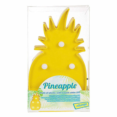 imagen 1 de lampara piña en plastico con 5 led