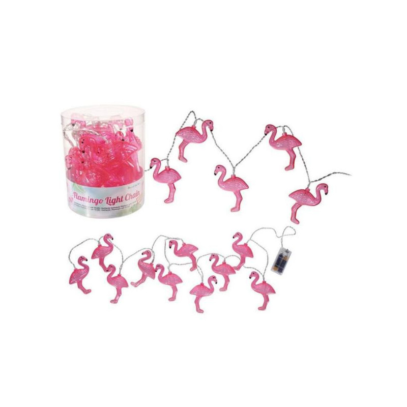 Imagen guirnalda 10 led flamingo