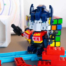 imagen 5 de robot héroes azul bloques 212 piezas nice