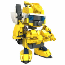 Imagen robot héroes amarillo bloques 221 piezas nice