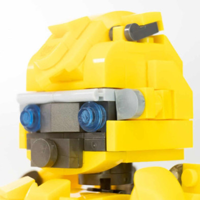 imagen 2 de robot héroes amarillo bloques 221 piezas nice