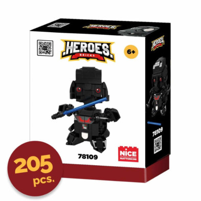 imagen 1 de villano héroes negro bloques 205 piezas nice