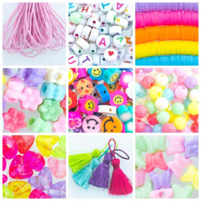 imagen 1 de set de pulseras perline happy rainbow abalorios ni