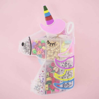 imagen 1 de set de pulseras fruta unicornio abalorios nice