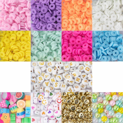 imagen 2 de set de pulseras abc perline heishi pop 500 abalori