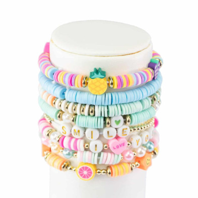 imagen 3 de set de pulseras abc perline heishi pop 500 abalori