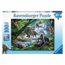 Imagen puzzle animales de la selva de 100 piezas ravensbu