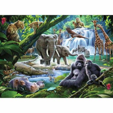 imagen 1 de puzzle animales de la selva de 100 piezas ravensbu