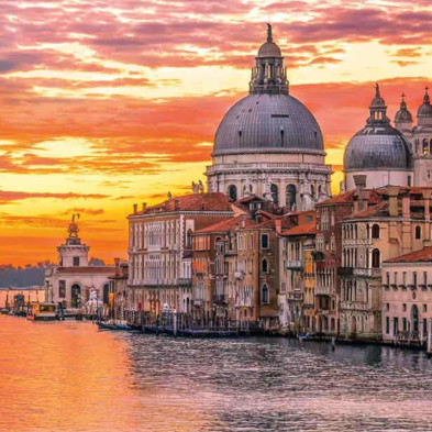 imagen 2 de puzzle gran canal de venecia 1000 piezas panorámic