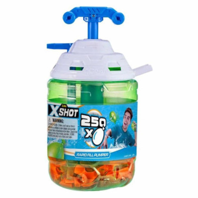 Imagen globos de agua x-shot 250 unidades con hinchador