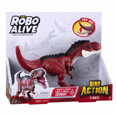 imagen 1 de figura dinosaurio t-rex robo alive