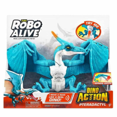 imagen 1 de figura dinosaurio pterodáctilo robo alive