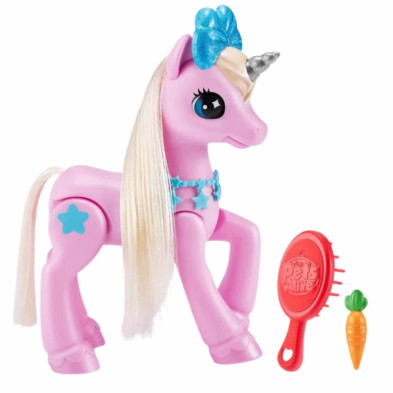 Imagen unicornio robot pets alive con establo y sonidos