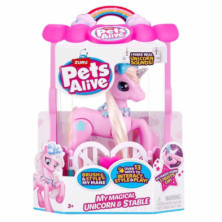 imagen 1 de unicornio robot pets alive con establo y sonidos