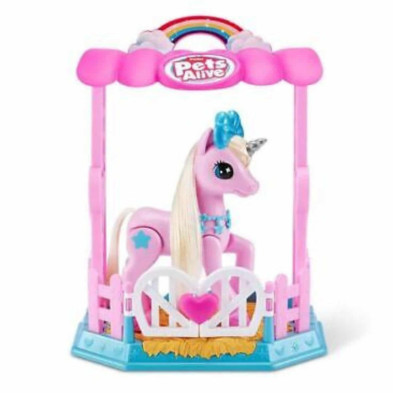 imagen 2 de unicornio robot pets alive con establo y sonidos