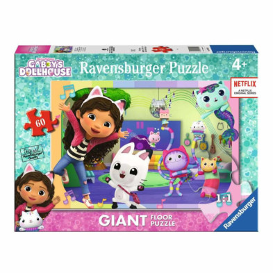 Imagen puzzle gabbys dollhouse 60 piezas ravensburger