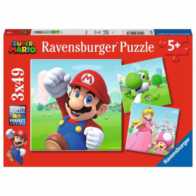 Imagen puzzle super mario 3x49 piezas ravensburger