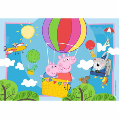 imagen 1 de puzzle peppa pig 2x12 piezas ravensburger