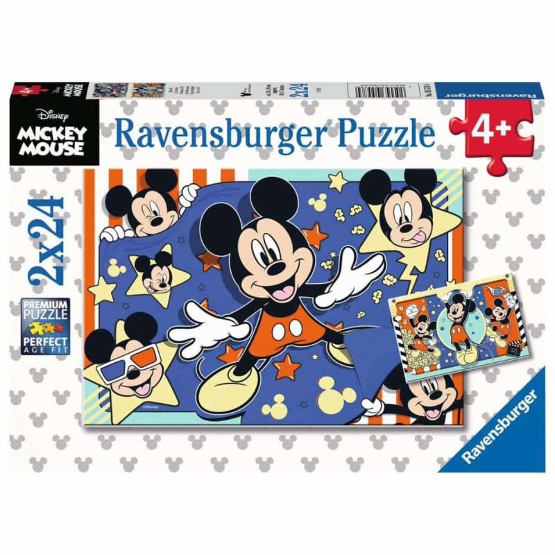 Imagen puzzle mickey mouse 2x24 piezas ravensburger