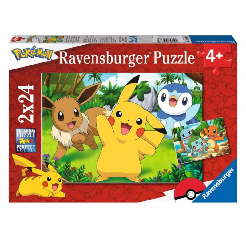 Imagen puzzle pokémon 2x24 piezas ravensburger Imagen puzzle pokémon 2x24 piezas ravensburger