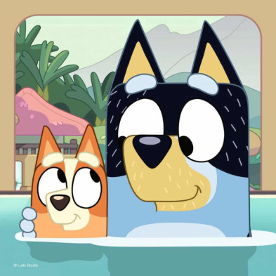 imagen 1 de puzzle bluey 3x49 piezas ravensburger