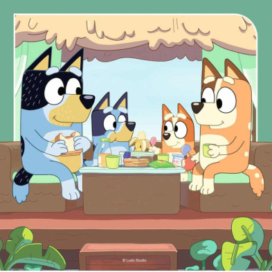 imagen 2 de puzzle bluey 3x49 piezas ravensburger