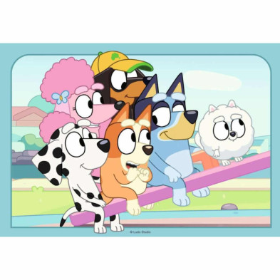 imagen 1 de puzzle bluey 2x12 piezas ravensburger