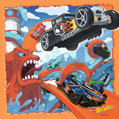 imagen 1 de puzzle hot wheels 3x49 piezas ravensburger