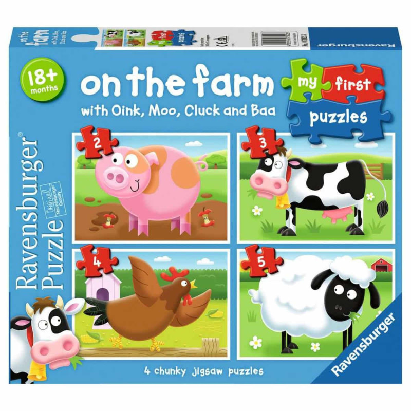 Imagen puzzle la granja 2-3-4-5 piezas ravensburger