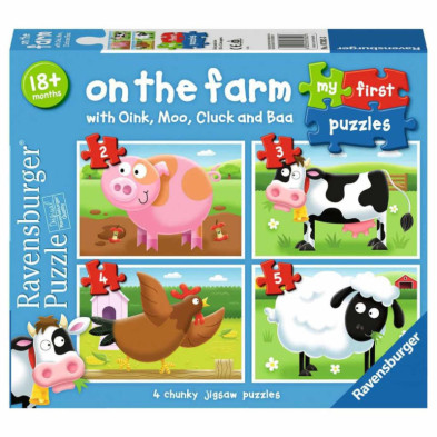 Imagen puzzle la granja 2-3-4-5 piezas ravensburger